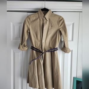 COPY - Ralph Lauren Khaki girls dress size 14